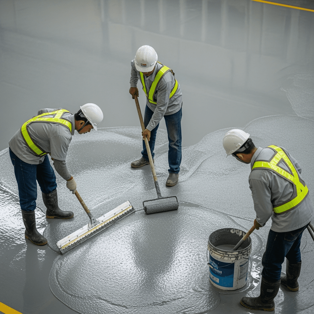 Spesialis Aplikasi Epoxy Lantai Industri