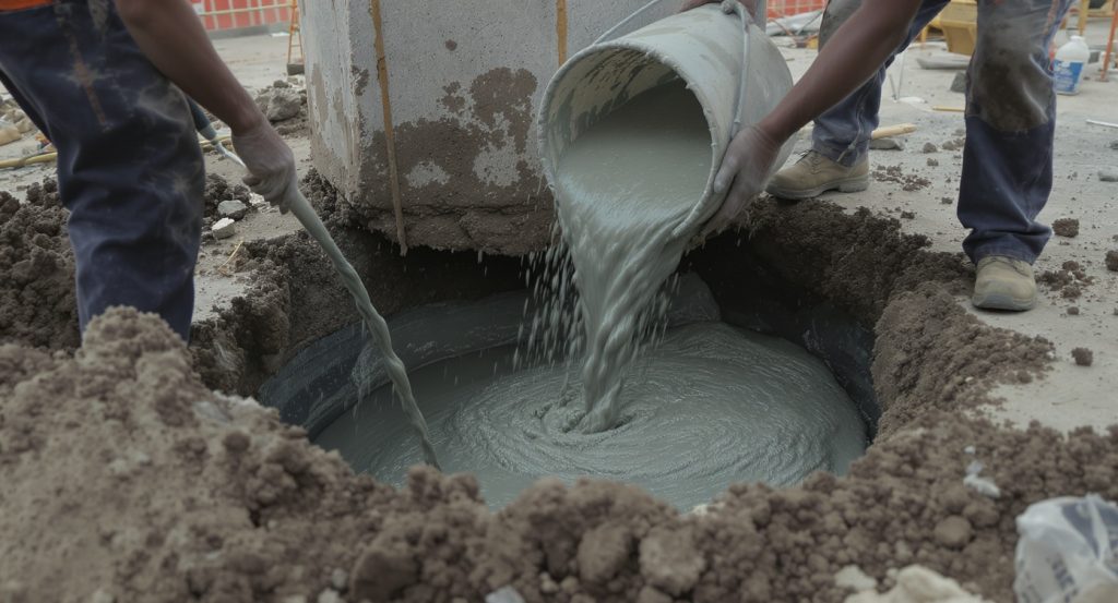 Proses Grout Pouring