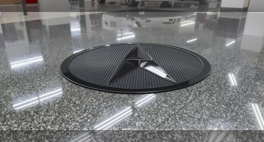 Lantai Showroom Otomotif: Mengapa Epoxy Pilihan Utama? 1 The Branding Power