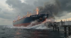 Insiden Kapal di Dermaga