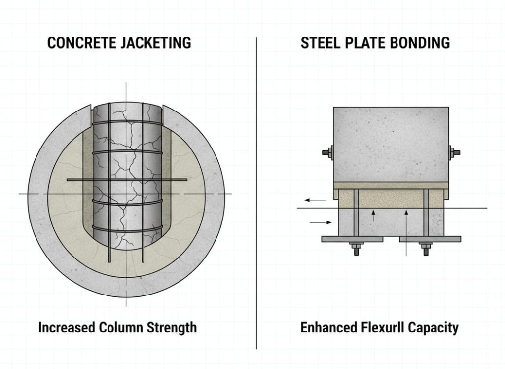 Concrete Jacketing & Steel Plate Bonding