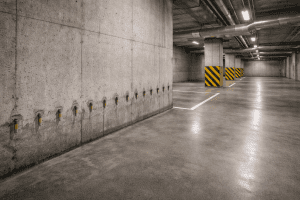 Hasil akhir perbaikan kebocoran pada struktur terowongan beton menggunakan metode injeksi grouting polyurethane.