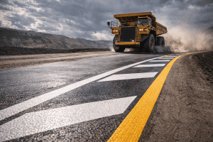 Klasifikasi warna marka jalan di area operasional tambang