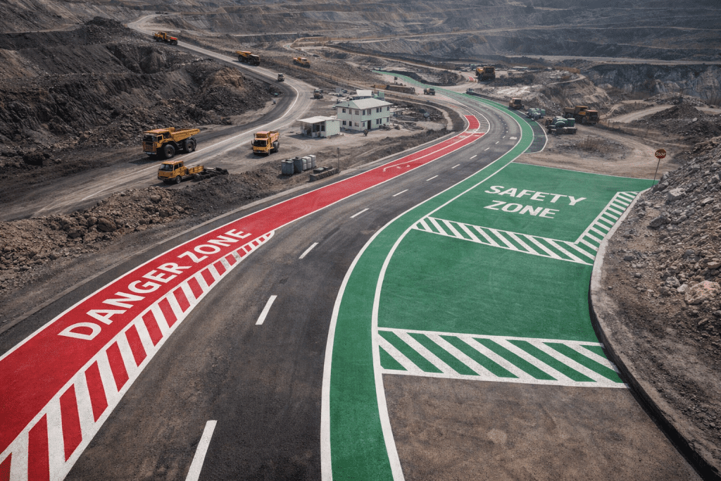 Klasifikasi warna marka jalan di area operasional tambang 2