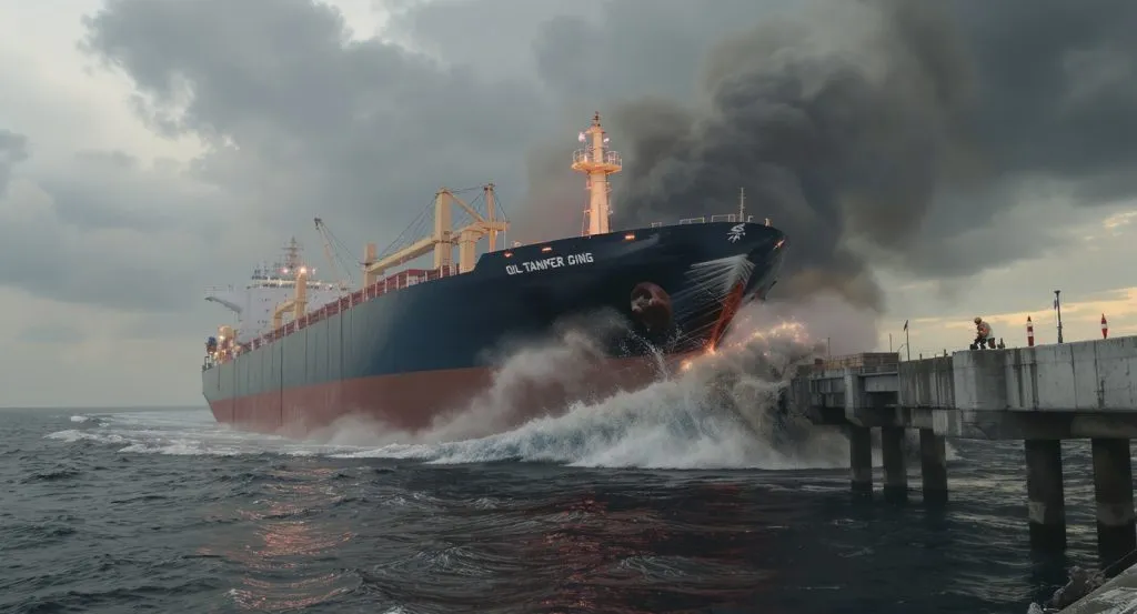 Insiden Kapal di Dermaga