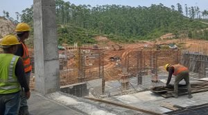 Proyek konstruksi infrastruktur di area IKN Nusantara Penajam Paser Utara
